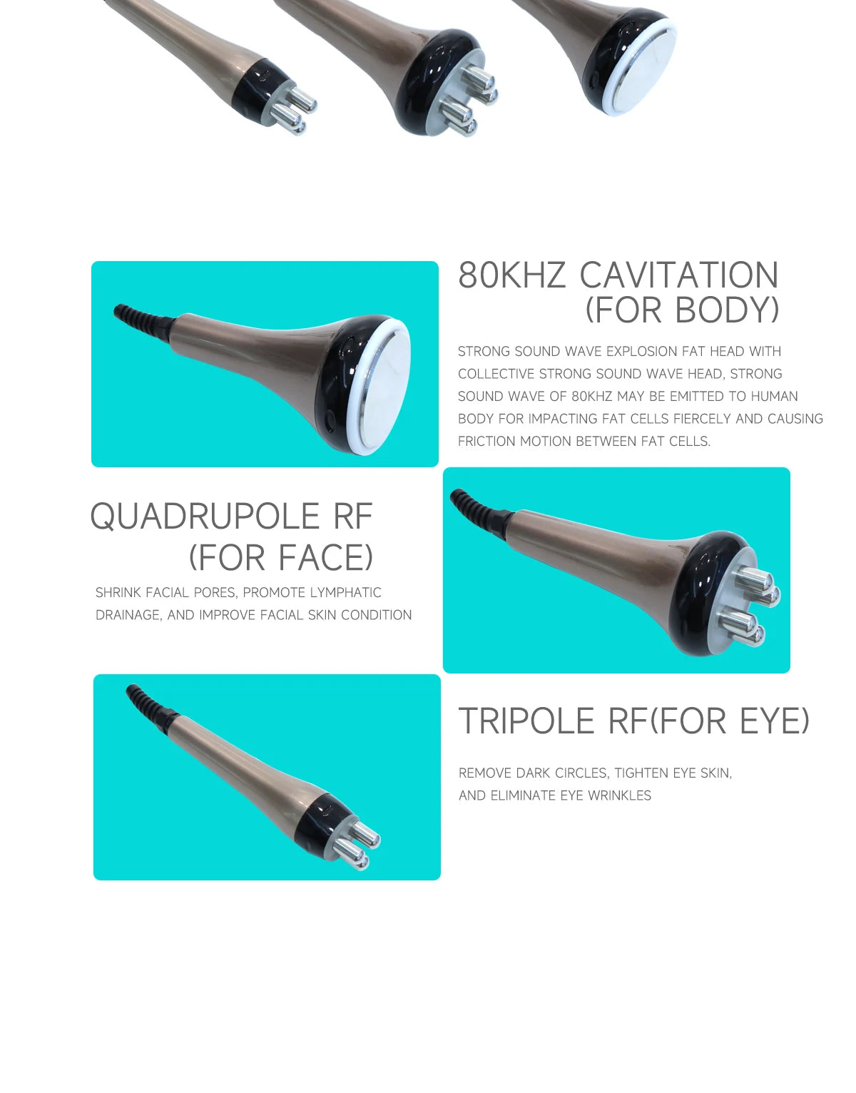 UltraTone 80K Pro - Portable 80K Ultrasonic Cavitation / RF Radio (Copy) - UBody Contour