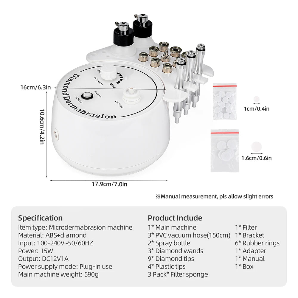 UBodyContour™ 3-in-1 Diamond Facial Device - UBody Contour