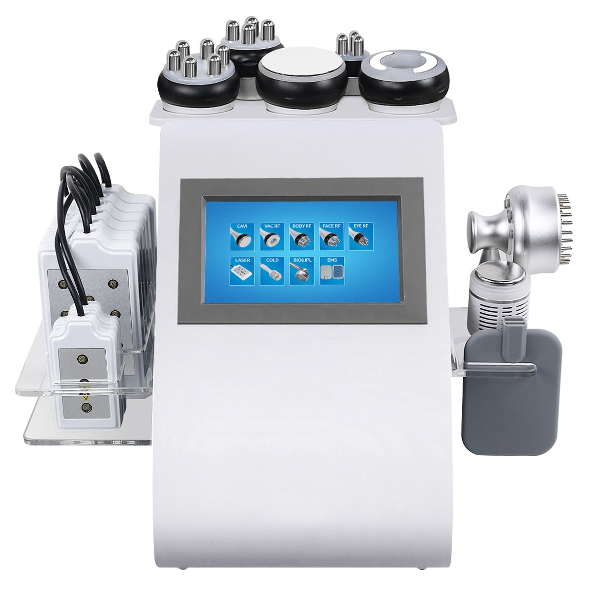 9 In 1 Machine- 40K Ultrasonic Cavitation - Vacuum - Radio Frequency -Laser Lipo Pads -EMS -Ice Hammer - UBodyContour