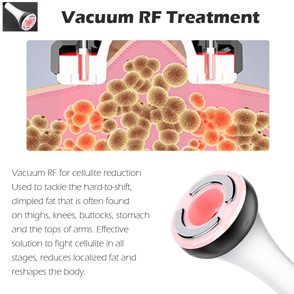 6 In 1 Machine- 80K Ultrasonic Cavitation - Vacuum - Radio Frequency -Laser Lipo Pads - UBodyContour
