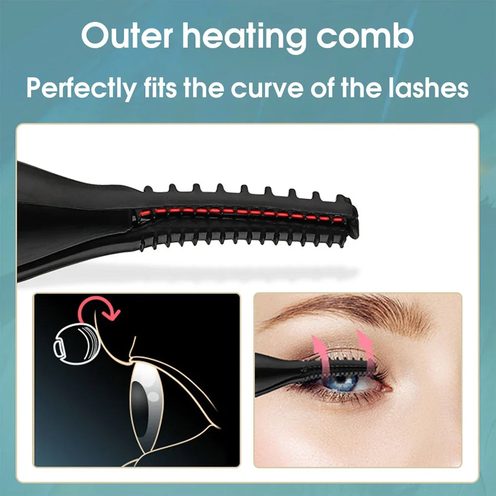 Rechargeable Heated Eyelash Curler for Quick Heating Curling