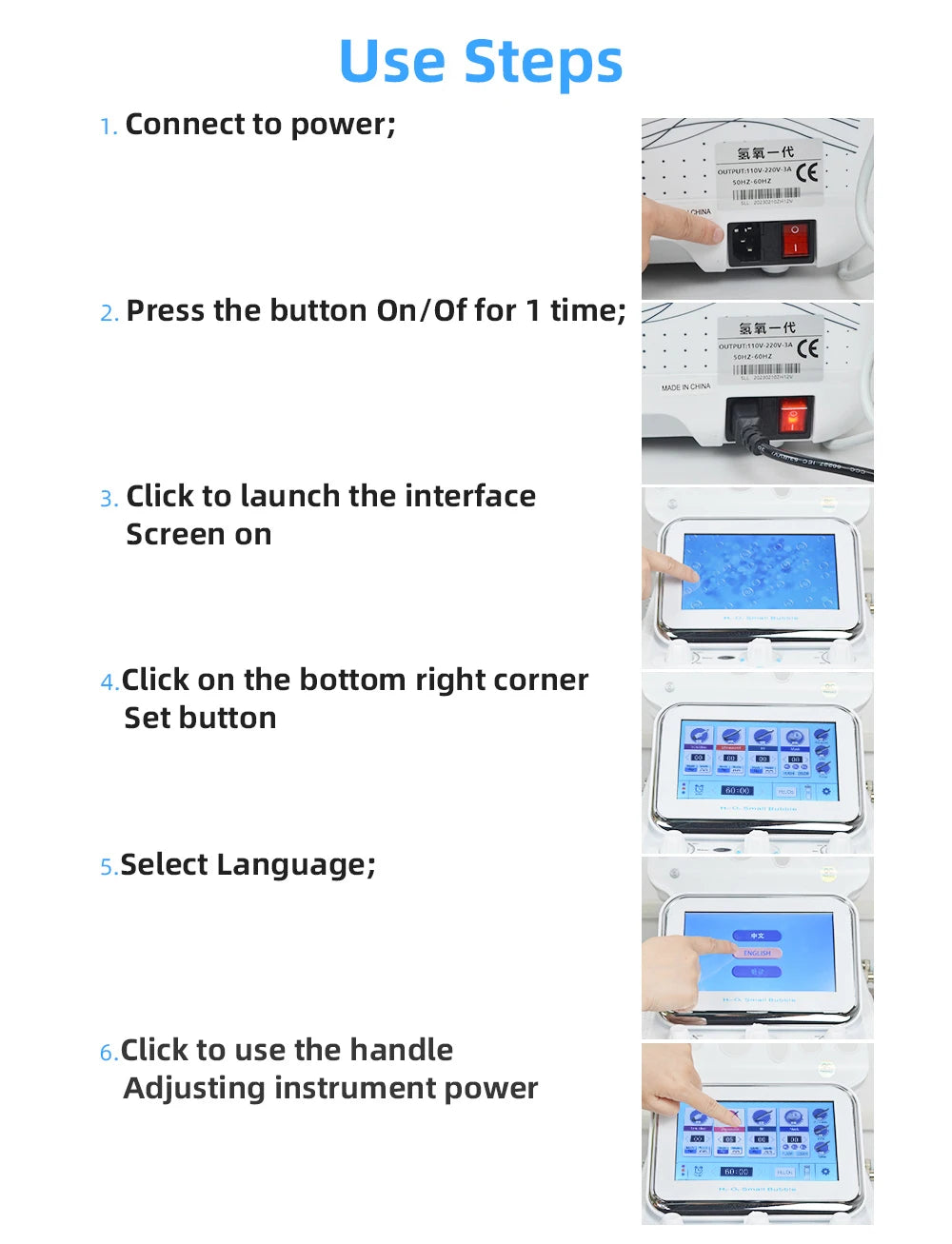 Hydro Water Oxygen Machine - Facial &amp; Skin Care Device