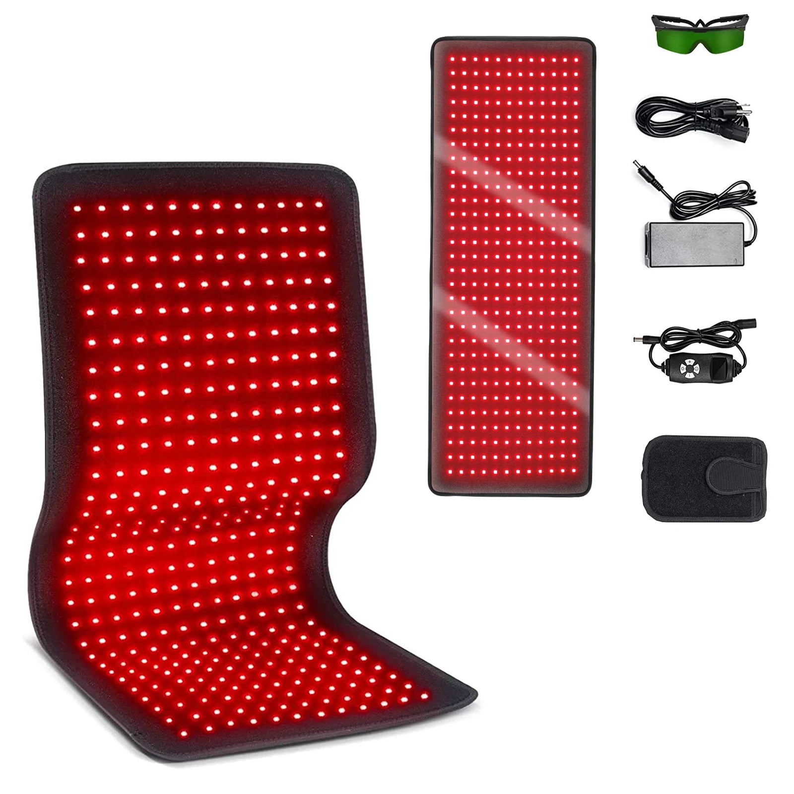 Red &amp; Infrared Light Therapy Belt – Pain Relief, Skin Rejuvenation, and Body Contouring