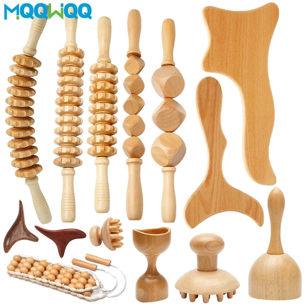 Wooden Massage Tools - Body Gua Sha A - UBodyContour