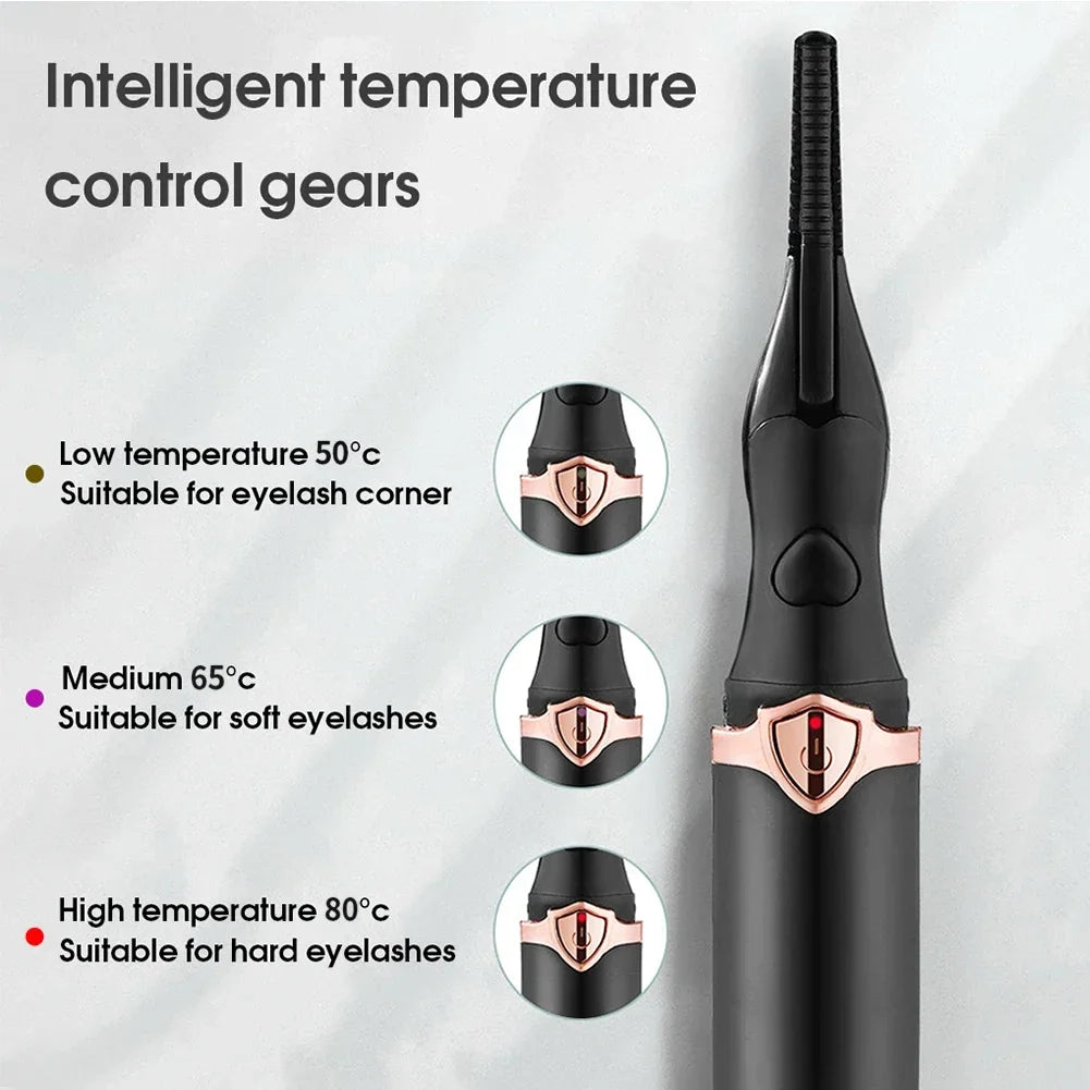 Rechargeable Heated Eyelash Curler for Quick Heating Curling