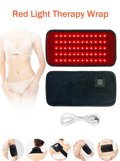 Red &amp; Infrared Light Therapy Wrap - Pain Relief, Skin Rejuvenation, and Body Contouring