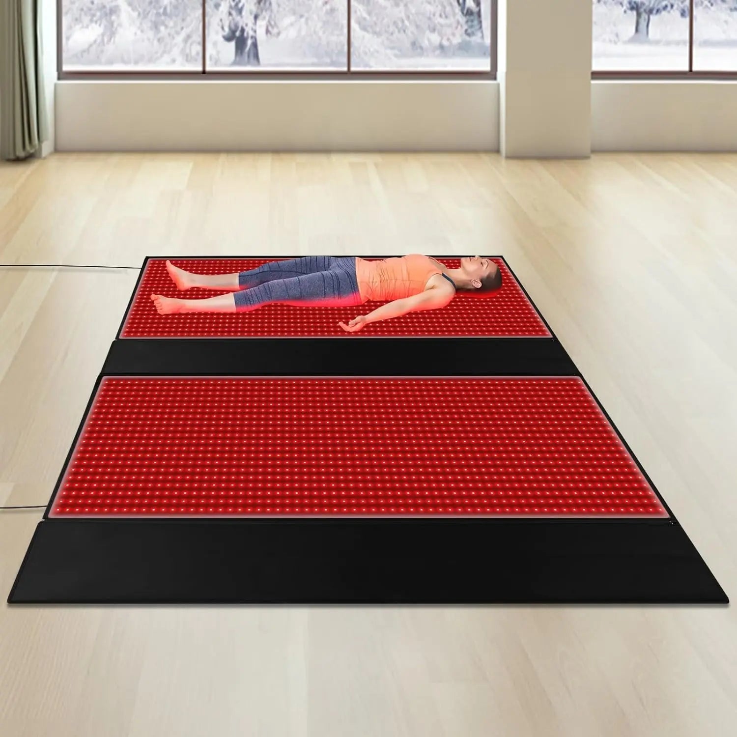 Red &amp; Infrared Light Therapy Mat - Pain Relief, Skin Rejuvenation, and Body Contouring