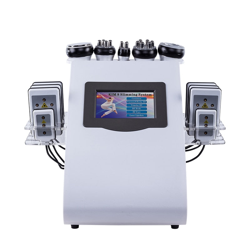 6 In 1 Machine- 40K Ultrasonic Cavitation - Vacuum - Radio Frequency -Laser Lipo Pads - UBodyContour